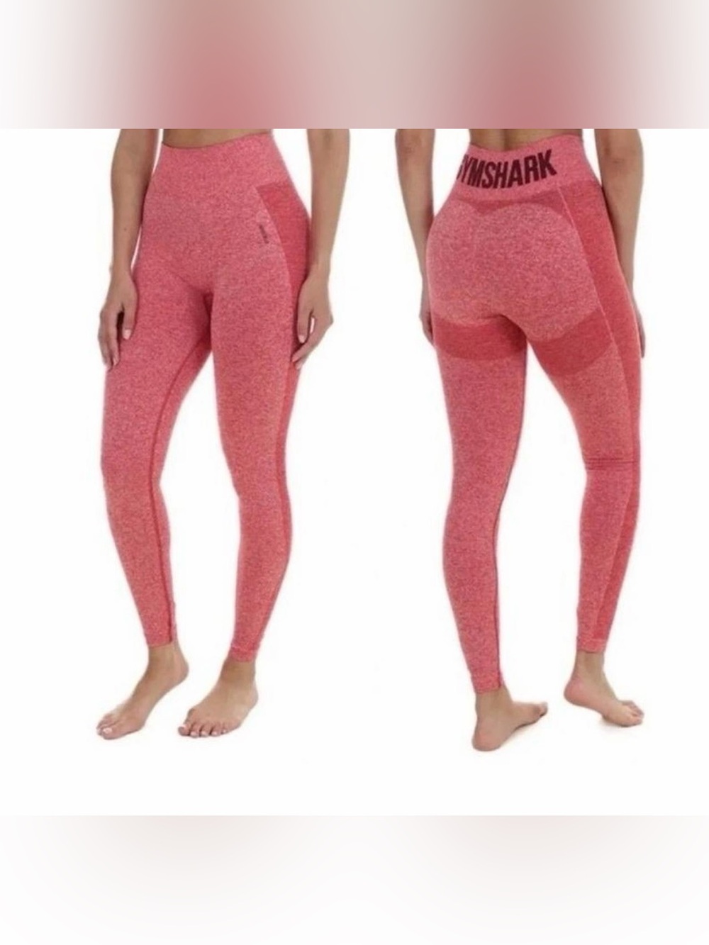 Gymshark Coral-Pink Seamless High-Waist Leggings